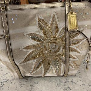 Limited Edition Sun and Starfish Gold Tote